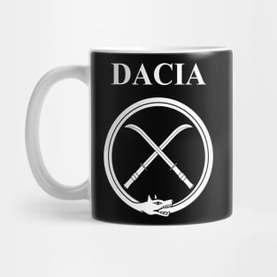 Ancient Dacia Dacian Draco and Falx Symbol Mug